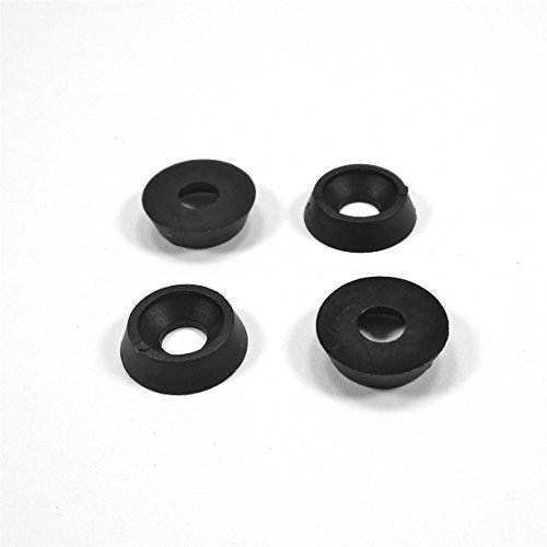 Ajile Kunststoff Senkscheibe Unterlegscheibe Rosette aus Polyamid SCHWARZ für M5 5 mm Metrishes Gewinde Senkkopfschraube - 50 Stücke - RVF105x50-FBA von Ajile