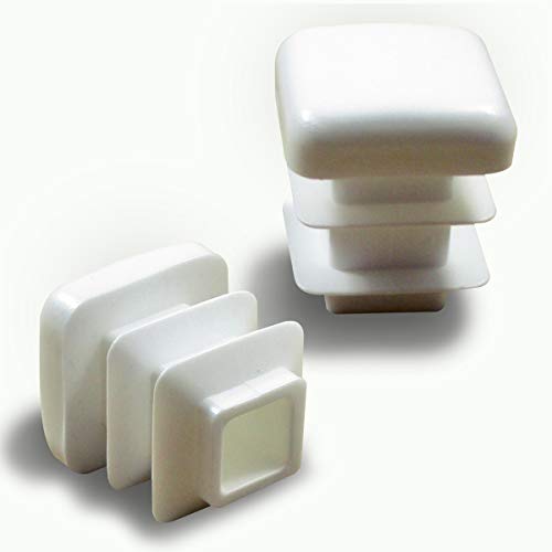 ajile - 12 Stücke - Lamellenstopfen Vierkantrohrstopfen 16 x 16 mm Stopfen - WEIß - EPC216-A ajile - 12 Stücke - Lamellenstopfen Vierkantrohrstopfen 16 x 16 mm Stopfen - WEIß - EPC216-A von ajile