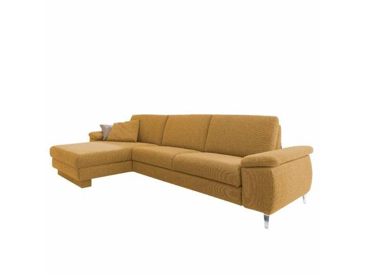 Akador Colombia Sofa - links , Textilgewebe Q2 uni curry , Basis Modell von akad'or