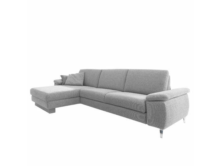 Akador Colombia Sofa - links , Textilgewebe Q2 uni silver , Basis Modell von akad'or