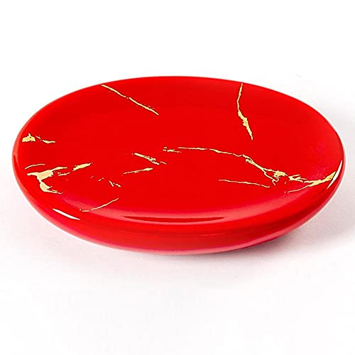Seifenschale Seifenablage 2 Stück Keramik Seifenschale Toilette Hotel Restaurant Seifenschale Rot von akerda