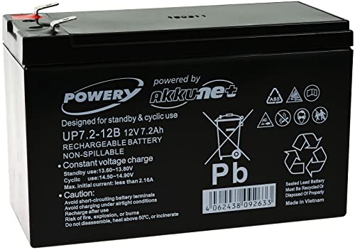 akku-net Blei-Gel-Akku für USV APC Power Saving Back-UPS BE550G-GR, 12V, Lead-Acid von akku-net