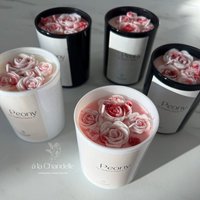 Peony Scented Candle Duftkerze Pfingstrose Dekoration Wohnen & Leben Geschenkidee von alaChandelle