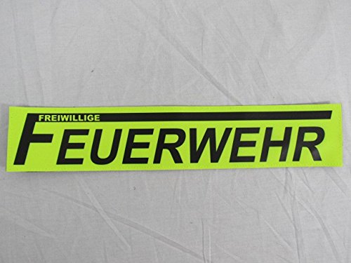 FREIWILLIGE FEUERWEHR 3M Reflex Rückenschild 38x8cm Zitronengelb FREIWILLIGE FEUERWEHR 3M Reflex Rückenschild 38x8cm Zitronengelb von SPITA