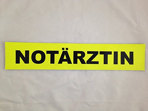 NOTÄRZTIN 3M Rückenschild 42x8cm matt zitronengelb NOTÄRZTIN 3M Rückenschild 42x8cm matt zitronengelb von SPITA