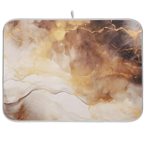 Abtropfmatte für Küchentheke, große Mikrofaser-Abtropfmatte, 40 x 45 cm, Marmor-Spülbecken-Abtropfgestell, saugfähige Kaffeemaschinen-Schutzmatte Abtropfmatte für Küchentheke, große Mikrofaser-Abtropfmatte, 40 x 45 cm, Marmor-Spülbecken-Abtropfgestell, saugfähige Kaffeemaschinen-Schutzmatte von alaza