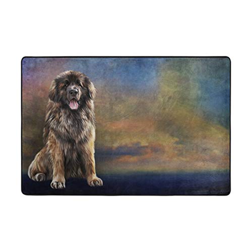 Alaza Leonberger Teppich für Hunde, 61 x 91 cm, für Wohnzimmer, Schlafzimmer, dekorativ, leicht, Schaumstoff von alaza