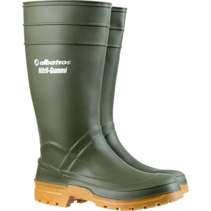 albatros GUARDIAN HIGH BLACK Stiefel aus Nitrilgummi grün Gr. 45 von albatros