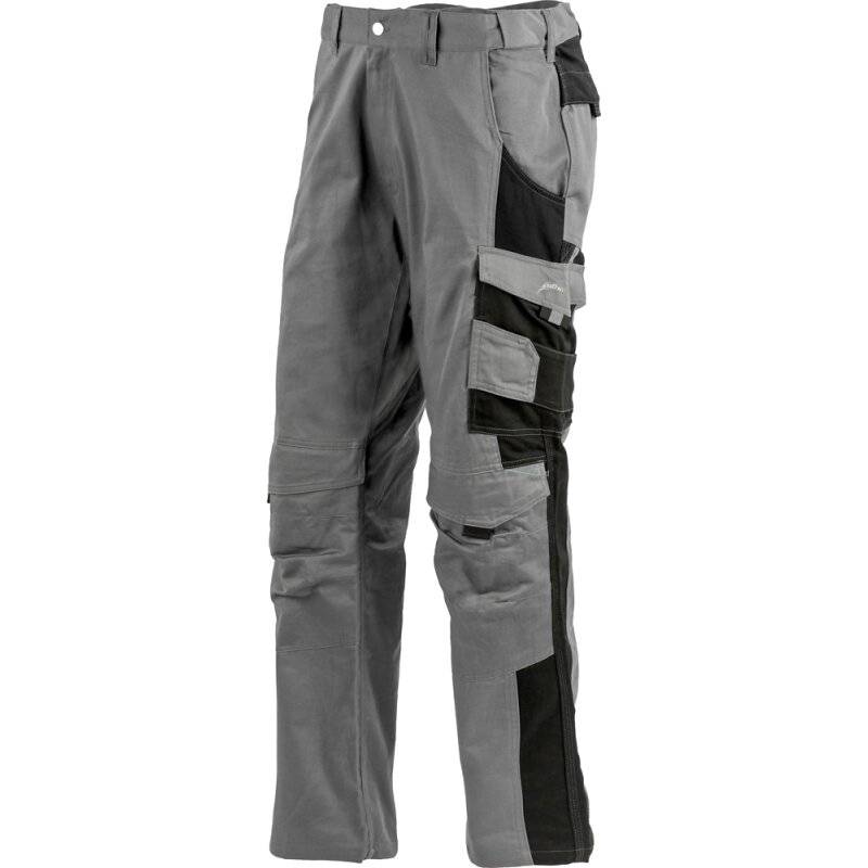 albatros PROFI LINE robuste Worker-Bundhose aus Baumwolle grau/schwarz Gr. L von albatros