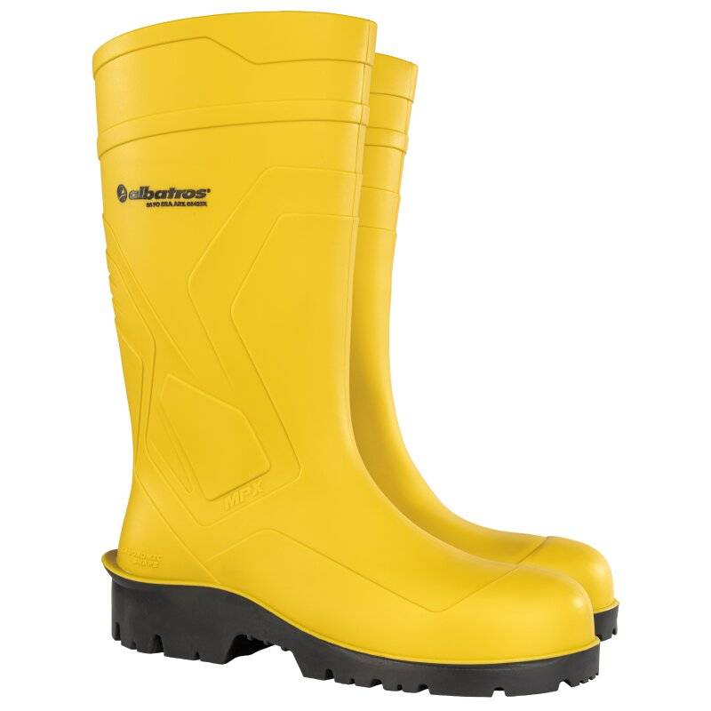 albatros PROTECTOR PLUS robuster Sicherheitsstiefel S5 aus PVC gelb Gr. 39 von albatros