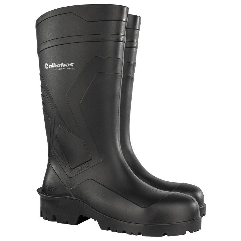 albatros PROTECTOR PLUS robuster Sicherheitsstiefel S5 aus PVC schwarz Gr. 40 von albatros