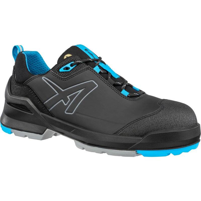 albatros TARAVAL BLACK/BLUE XW LOW S3L ESD flacher Sicherheitsschuh schwarz-blau 40 von albatros