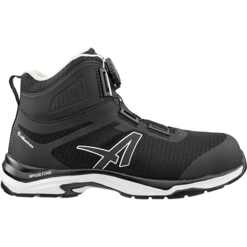 albatros TRAILMASTER BLK QL MID hoher Sicherheitsschuh mit Quicklock S3S ESD schwarz 41 von albatros