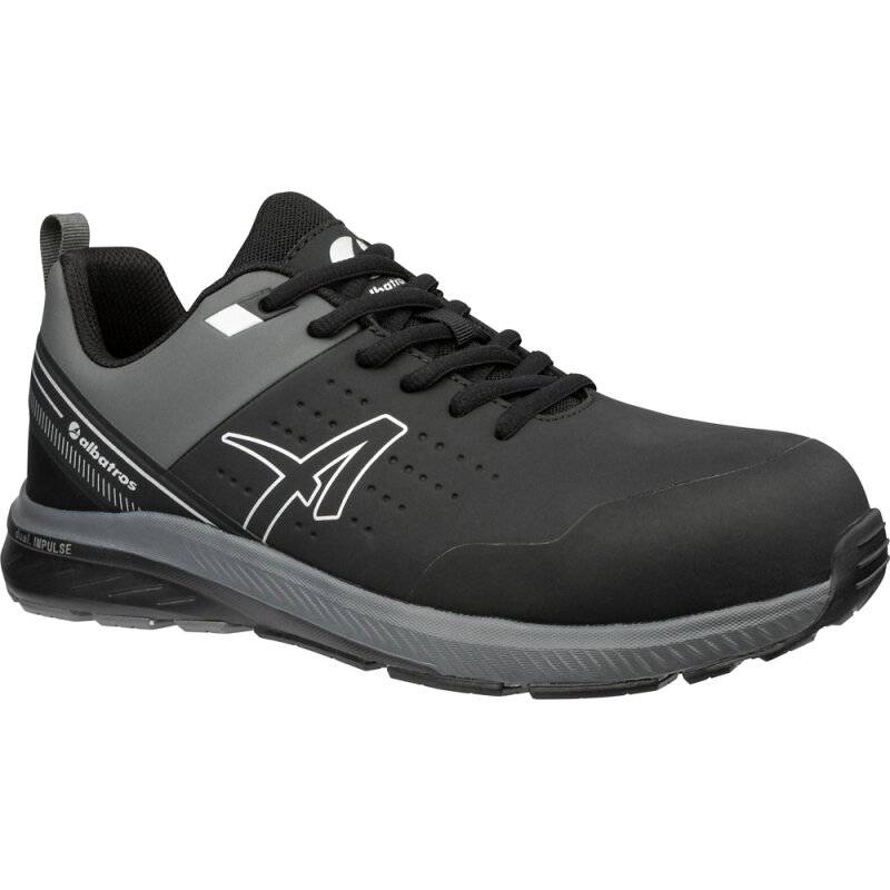 albatros VIGOR 2 IMPULSE BLACK LOW S3S ESD flacher bequemer Sicherheitsschuh grau 42 von albatros