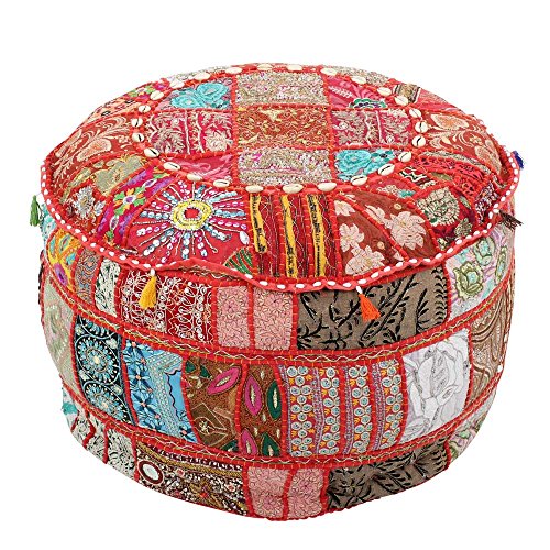 albena shop 72-100 Sashi orientalisches Sitzkissen mit Füllung ø 55cm/ H30cm (Multicolor) von albena shop