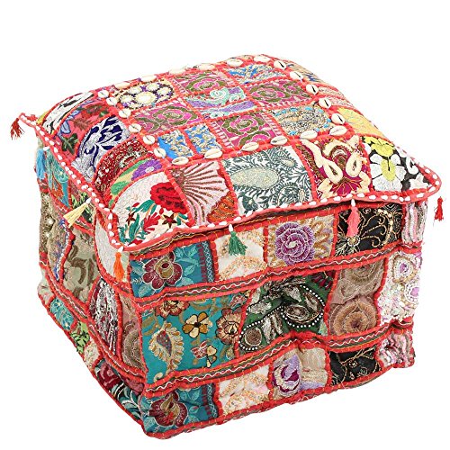 albena shop 72-101 Eshita orientalisches Sitzkissen mit Füllung 40x40cm (Multicolor) von albena shop