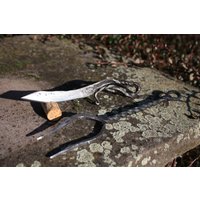Fleischschnitzerei Set - Handgeschmiedet Mit Hängehaken Wikinger Grill Rustikal Stil Fleischschnitzerei Set - Handgeschmiedet Mit Hängehaken Wikinger Grill Rustikal Stil von alchemykitchen777