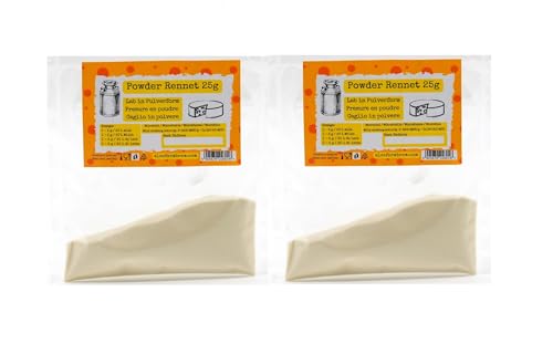 2 x Labpulver 25g - 1g/20L Lab Mikrobielle Labextrakt Käselab Käseherstellung von AlcoFermBrew