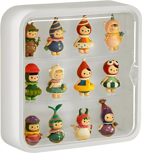 aleawol Sammlervitrine Hängend mit Magnettür, 3 Schicht Wandvitrine Hängend 30x8x30 cm, Schaukasten Vitrine für Wand, Klare Vitrine für Automodelle Anime Figuren Sammeln von aleawol