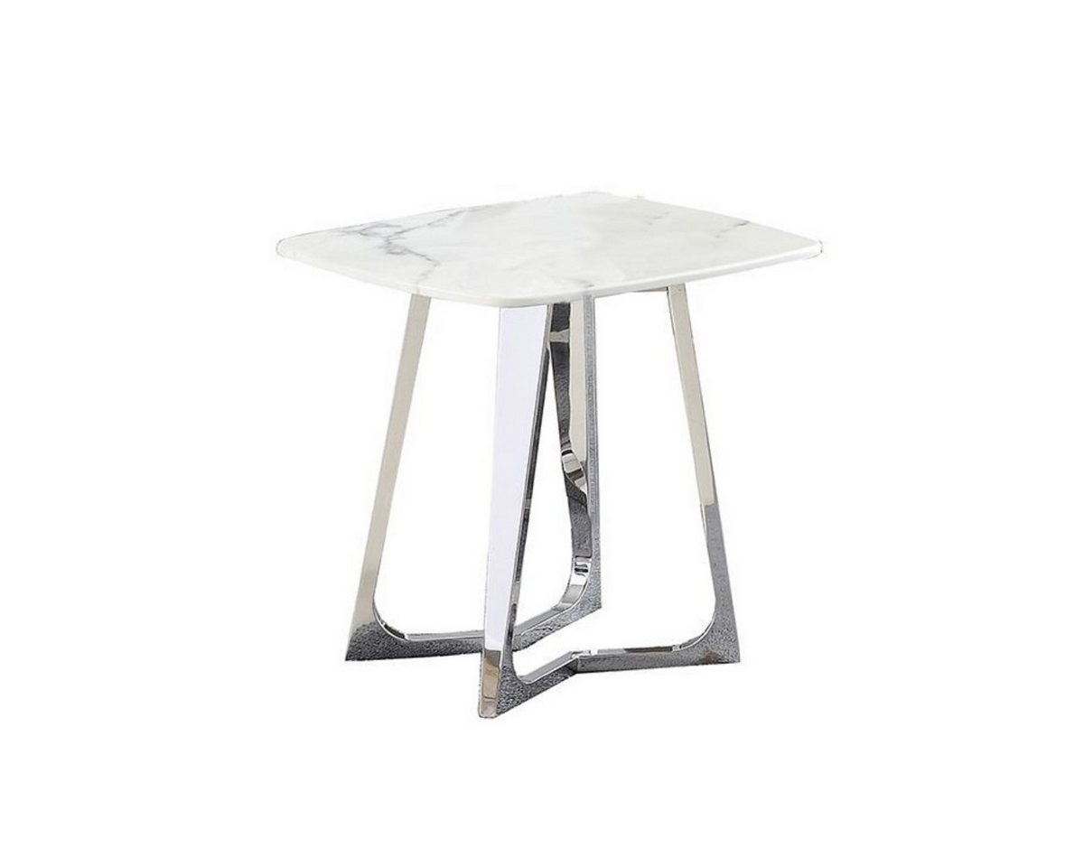 alesvelt Beistelltisch BARI 2-tlg. Marmoroptik Gold 50x50x55 cm (2er Set), Marmorptik von alesvelt