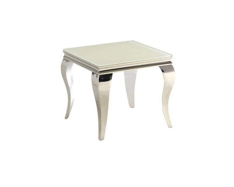 alesvelt Beistelltisch MILANO 2 -teilig Marmoroptik Gold 60x60x55 cm (2er Set), Marmor von alesvelt