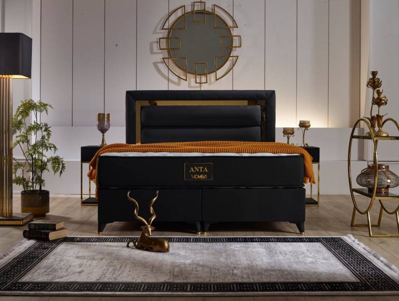 alesvelt Boxspringbett Anta Boxspringbett Set, Matratze Herkules-Federkern, 7-Zonen-System von alesvelt