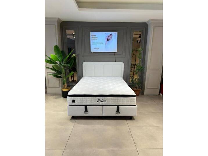 alesvelt Boxspringbett Milan Boxspringbett Set – Doppelbett mit Matratze-Topper Kopfteil, 140x200 cm von alesvelt