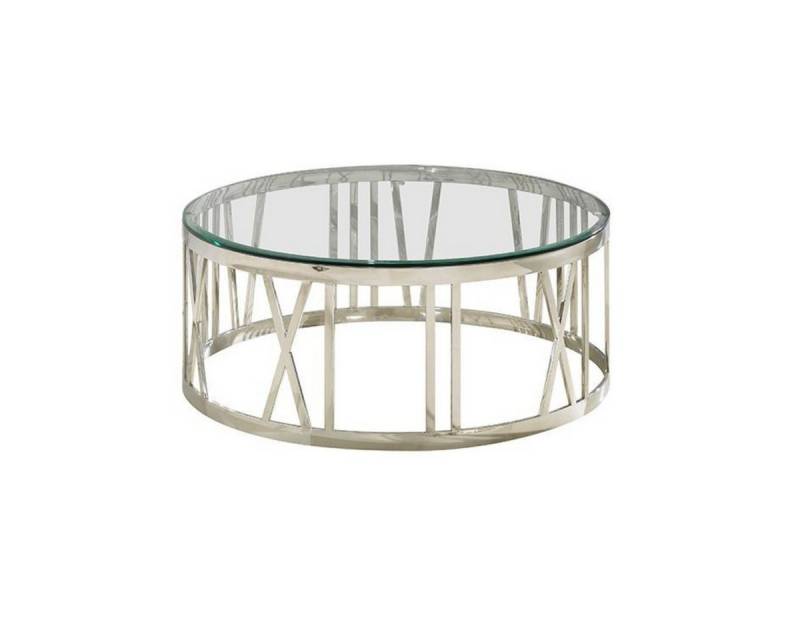 alesvelt Couchtisch Edler runder Couchtisch mit Marmor-Optik – 100 x 42 cm alesvelt Couchtisch Edler runder Couchtisch mit Marmor-Optik – 100 x 42 cm von alesvelt