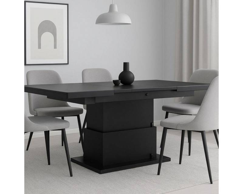 alesvelt Couchtisch und Esstisch Fermo höhenverstellbar/ausziehbar aus Keramik/Glas (1 Tisch), 130 cm von alesvelt