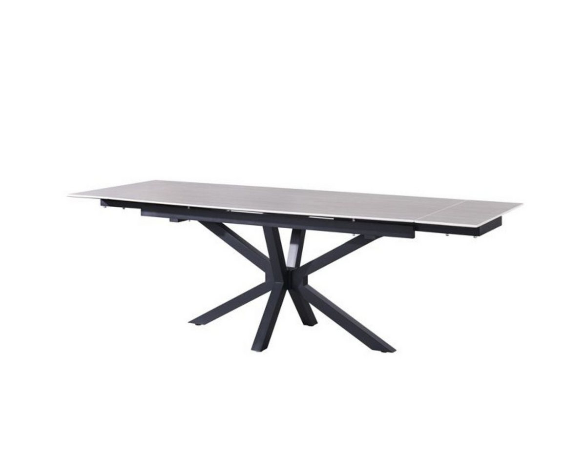 alesvelt Esstisch Terni edel geformte Tischbeine Marmor Optik aufklappbar 180-240cm (1-Tisch), 180/240 x 90x 76 cm aufklappbar von alesvelt