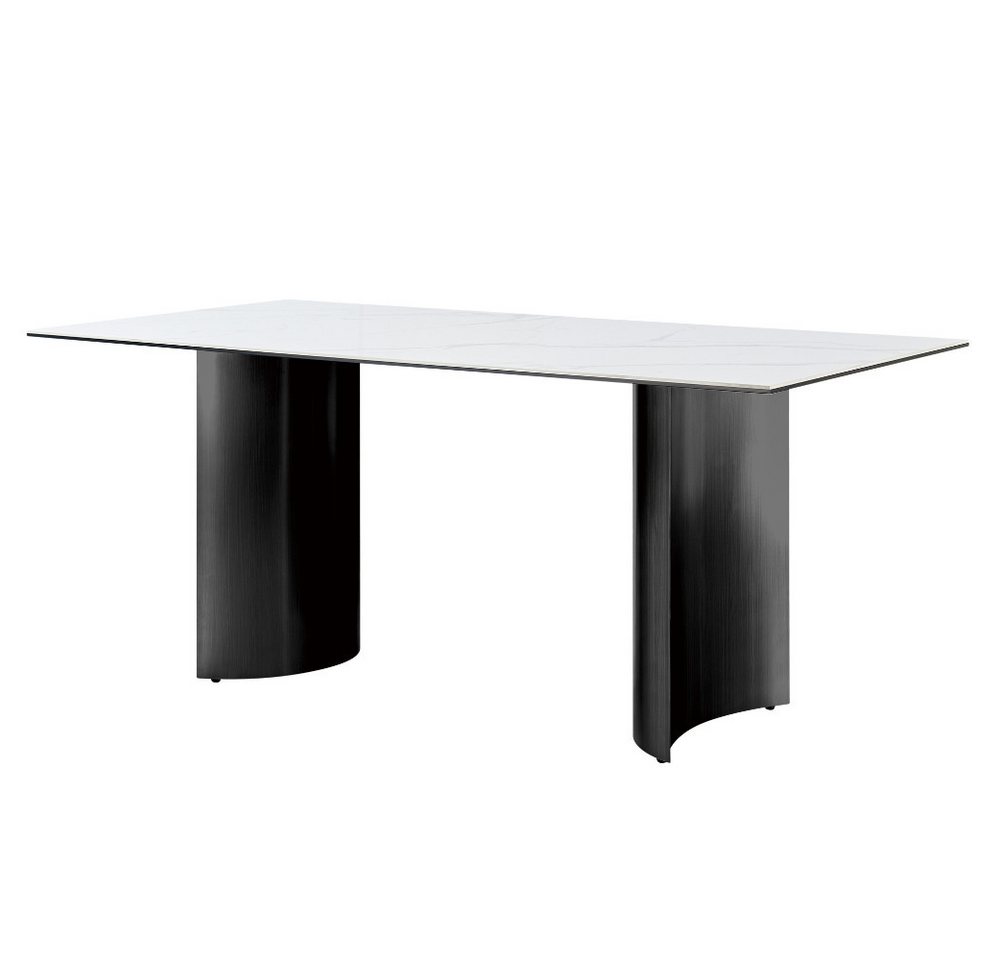 alesvelt Esstisch Verona Esstisch weiße Marmor Optik besondere Tischbeine 180cm (1-Tisch), 180 x 90 x 76 cm von alesvelt