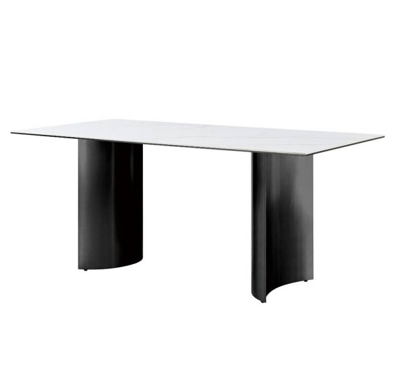 alesvelt Esstisch Verona Esstisch weiße Marmor Optik besondere Tischbeine 180cm (1-Tisch), 180 x 90 x 76 cm von alesvelt