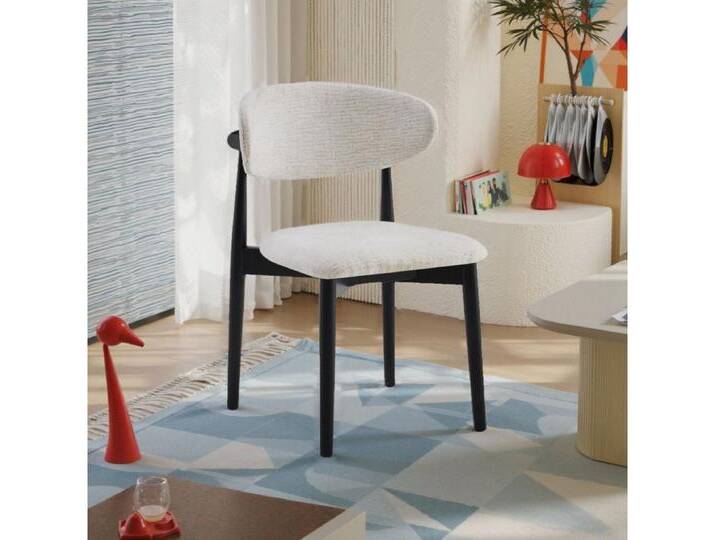 alesvelt Esszimmerstuhl WREN mit Rückenlehne und gepolsterte Sitzfläche Weiß (Set), 2er Set, 4er Set, 6er Set, weiß, 4er Set, weiss von alesvelt