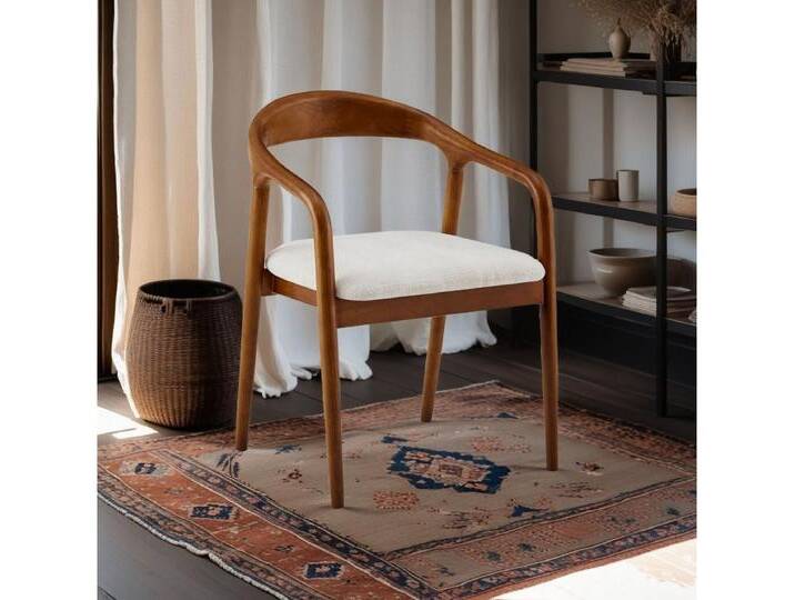 alesvelt Esszimmerstuhl mit Armlehne mit gepolsterte Sitzfläche in Dunkelbraun (Set), 2er Set, 4er Set, 6er Set, braun, 2er von alesvelt