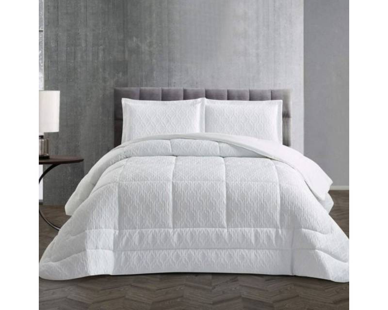 alesvelt Tagesdecke Set Erva Überwurf Decke 3-Teilig 240x250 cm, 2-Personen Weiß alesvelt Tagesdecke Set Erva Überwurf Decke 3-Teilig 240x250 cm, 2-Personen Weiß von alesvelt