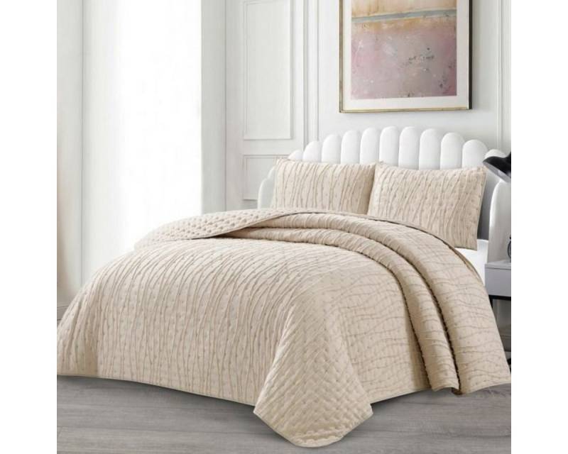 alesvelt Tagesdecke Set Ipek Überwurf Decke 3-Teilig 240x250 cm 2 Personen alesvelt Tagesdecke Set Ipek Überwurf Decke 3-Teilig 240x250 cm 2 Personen von alesvelt