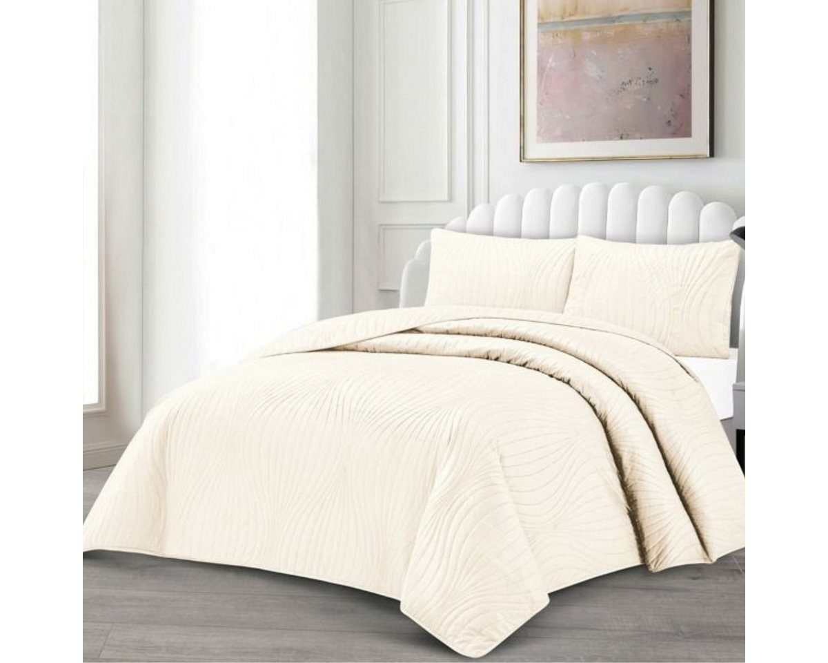 alesvelt Tagesdecke Set Iris Überwurf Decke 3-Teilig 240 x 250 cm alesvelt Tagesdecke Set Iris Überwurf Decke 3-Teilig 240 x 250 cm von alesvelt