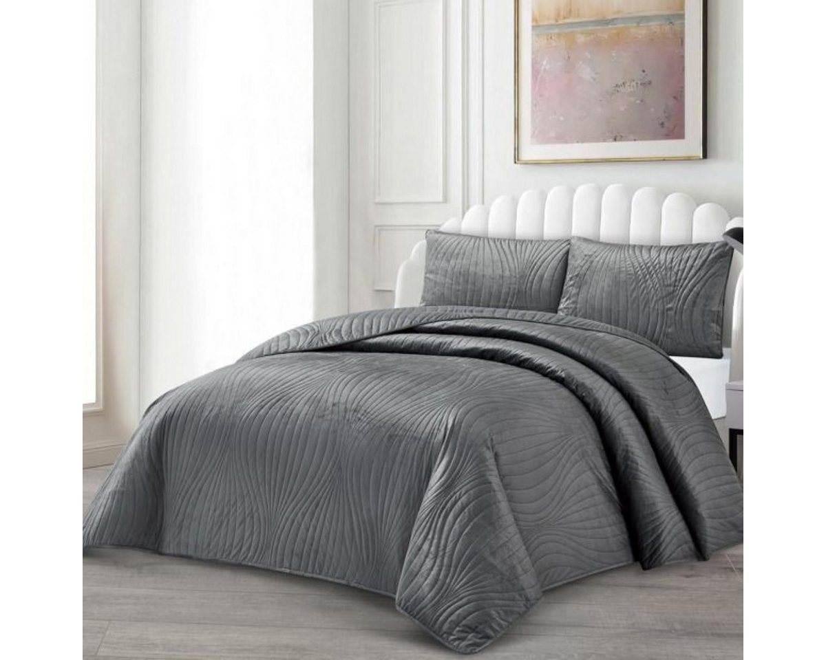 alesvelt Tagesdecke Set Iris Überwurf Decke 3-Teilig 240 x 250 cm alesvelt Tagesdecke Set Iris Überwurf Decke 3-Teilig 240 x 250 cm von alesvelt