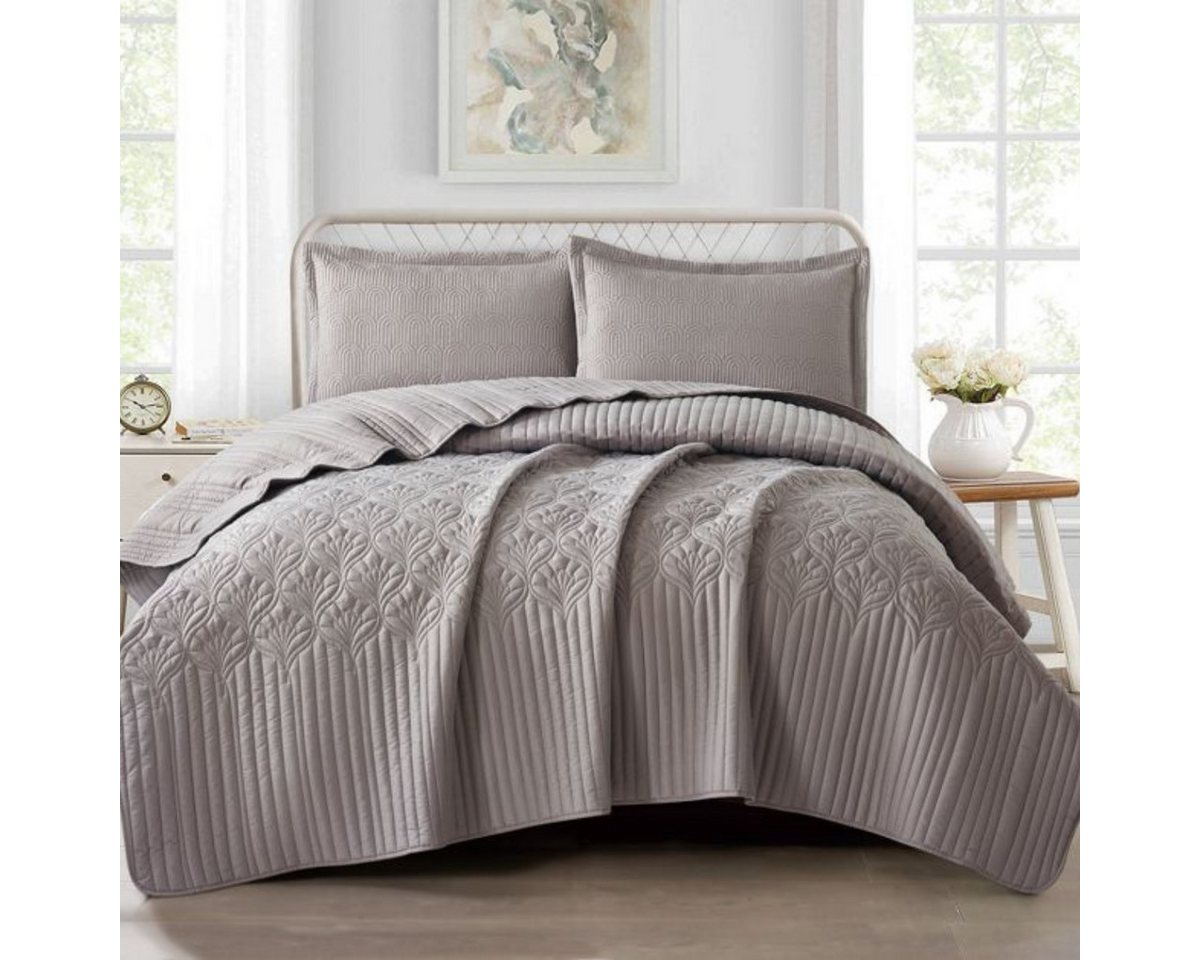 alesvelt Tagesdecke Set Nilüfer Überwurf Decke 3-Teilig 240X260 CM,2-Personen alesvelt Tagesdecke Set Nilüfer Überwurf Decke 3-Teilig 240X260 CM,2-Personen von alesvelt