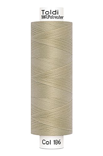 alfa HOME Nähgarn Toldi, 500 m, 100% Polyester, Beige von alfa HOME