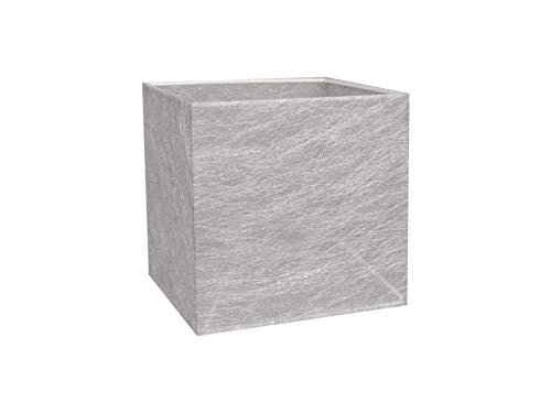 Transparenter Lampenschirm 12x12x12H Schirm E27 für Deckenlampe Hängeleuchte Tischlampe Ersatz Lampenschirme (SILBERN PVC) LAURA 5 von alfalux