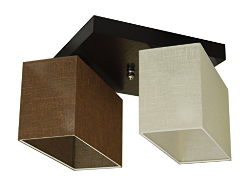 alfalux Deckenlampe 2 Flammig Deckenleuchte LED Geeignet Holz Wohnzimmer Schlafzimmer JLS22BRECD BRAUN/ECRU alfalux Deckenlampe 2 Flammig Deckenleuchte LED Geeignet Holz Wohnzimmer Schlafzimmer JLS22BRECD BRAUN/ECRU von alfalux