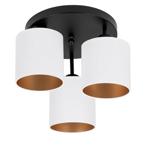alfalux Deckenlampe 3 Flammig Deckenleuchte E27 LED Geeignet Wohnzimmer Schlafzimmer Küche CL-3030SC-WEWEWE Schwarz - Weiß/Weiß/Weiß alfalux Deckenlampe 3 Flammig Deckenleuchte E27 LED Geeignet Wohnzimmer Schlafzimmer Küche CL-3030SC-WEWEWE Schwarz - Weiß/Weiß/Weiß von alfalux