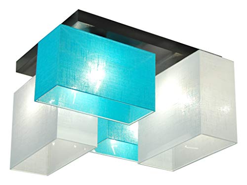 alfalux Deckenlampe LED Deckenleuchte Leuchte Lampe Wohnzimmerlampe Schlafzimmerlampe 4 Flammig Holz Kinderzimmer Wohnzimmer Schlafzimmer Badezimmer Küche Deckenleuchten JLS44TUWED von alfalux