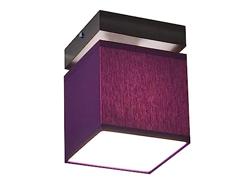 alfalux Deckenlampe LLS119D Deckenleuchte Leuchte 1-flammig Holz Kinderzimmer Wohnzimmer Lampe LED-geeignet (VIOLETT) von alfalux
