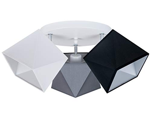 alfalux Deckenlampe Mit 3 Lampenschirmen LED Deckenleuchte Leuchte Lampe Wohnzimmerlampe Schlafzimmerlampe Holz Kinderzimmer Wohnzimmer Schlafzimmer Badezimmer Küche Deckenleuchten WEGRSC-PR3030WE alfalux Deckenlampe Mit 3 Lampenschirmen LED Deckenleuchte Leuchte Lampe Wohnzimmerlampe Schlafzimmerlampe Holz Kinderzimmer Wohnzimmer Schlafzimmer Badezimmer Küche Deckenleuchten WEGRSC-PR3030WE von alfalux