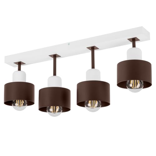 alfalux Deckenlampe Mit 4 Lampenschirmen LED Holz-Metall-Deckenleuchte Leuchte Lampe Wohnzimmerlampe Schlafzimmerlampe Kinderzimmer Wohnzimmer Schlafzimmer Deckenleuchten BR60x7WE alfalux Deckenlampe Mit 4 Lampenschirmen LED Holz-Metall-Deckenleuchte Leuchte Lampe Wohnzimmerlampe Schlafzimmerlampe Kinderzimmer Wohnzimmer Schlafzimmer Deckenleuchten BR60x7WE von alfalux