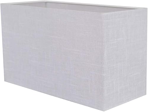 alfalux Transparenter Lampenschirm 24x10x14H Schirm E27 für Hängelampe Deckenlampe Tischlampe mit E27 Lampenschirme für Wohnzimmer Schlafzimmer Kinderzimmer Transparent JULIA WE (WEIß) von alfalux