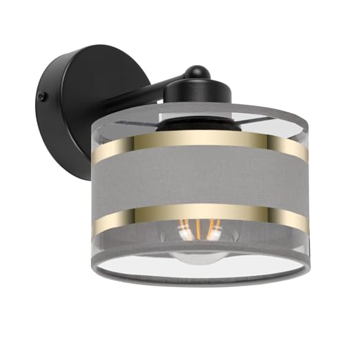 alfalux Wandleuchte Innen Wandlampe LED Lampe Aus Metall Für Wohnzimmer Schlafzimmer Kinderzimmer Treppenhaus Wandlampen Wandleuchten WAND-TI-1010SC-GR von alfalux