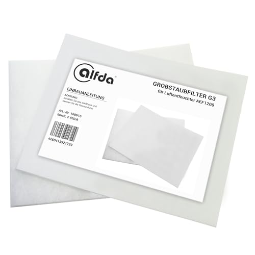 2-er Pack Grobstaubfilter G3 für alfda Luftentfeuchter AEF1200/AEF2000/AEF2000W (AEF1200) von alfda
